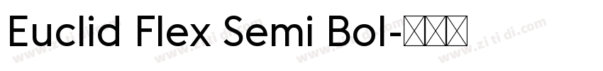Euclid Flex Semi Bol字体转换